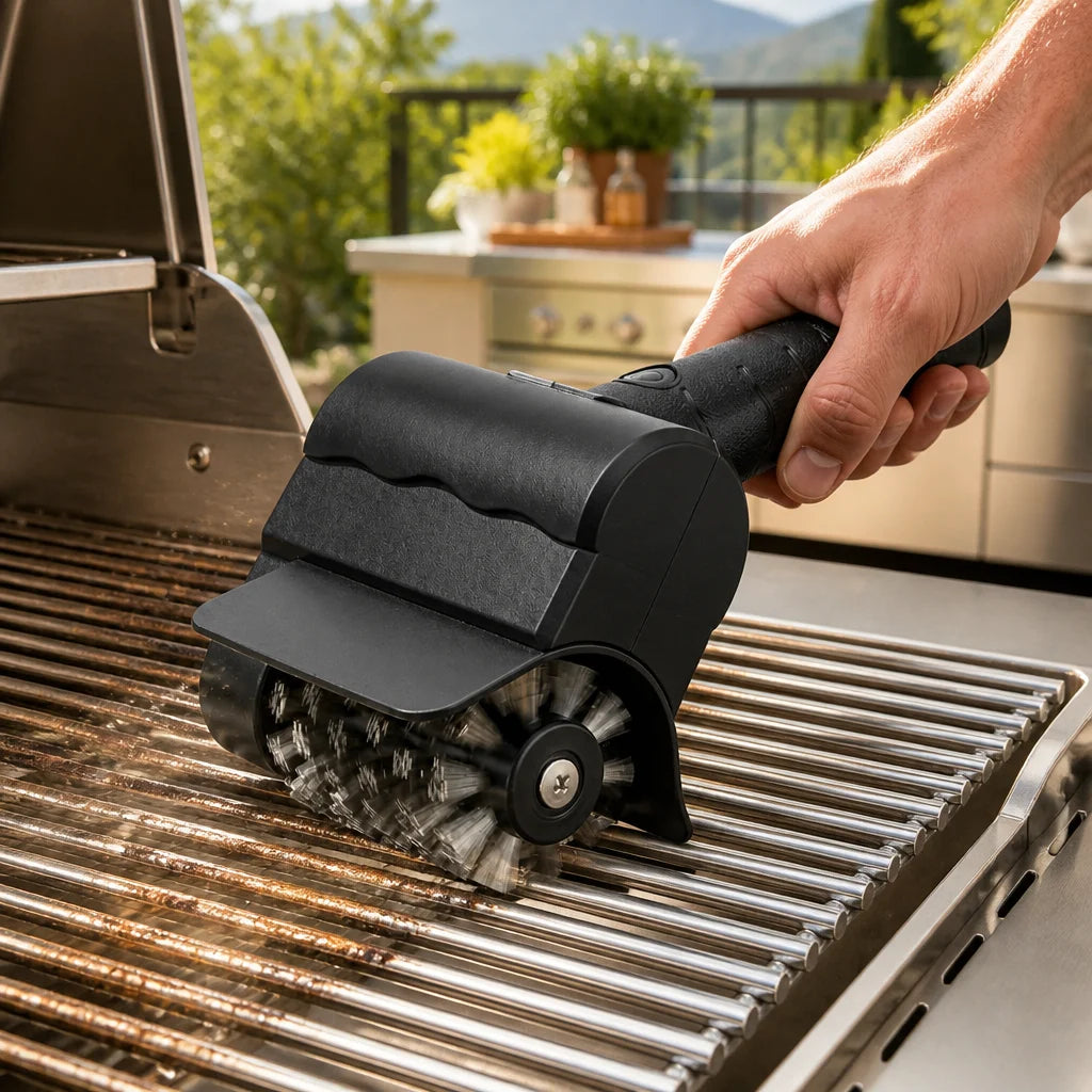 GrillBrush Pro™ Cepillo Limpiador Eléctrico para Parrillas